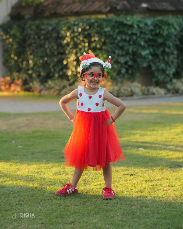 Little Heart Belle – Red Tulle Dress