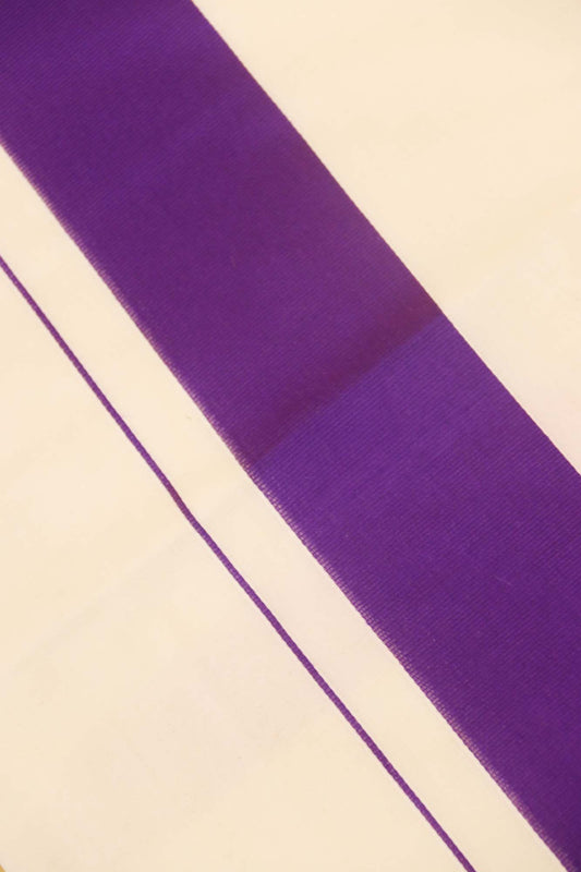 Violet Traditional Kerala Saree