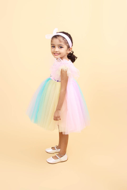 Rainbow Tulle Dress