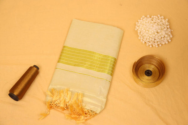 Golden Kasavu Kerala Saree