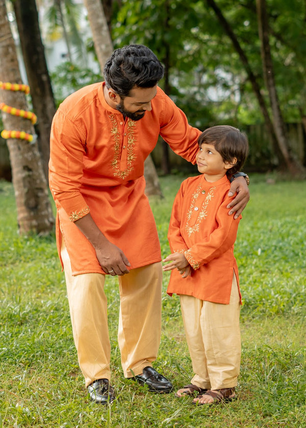 Orange Father Son Combo